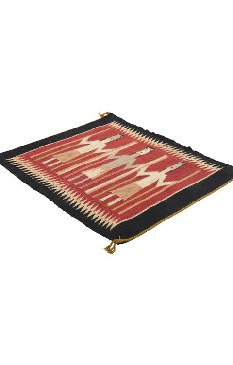 2 x 2 Vintage Navajo Yeibichai Rug 78426