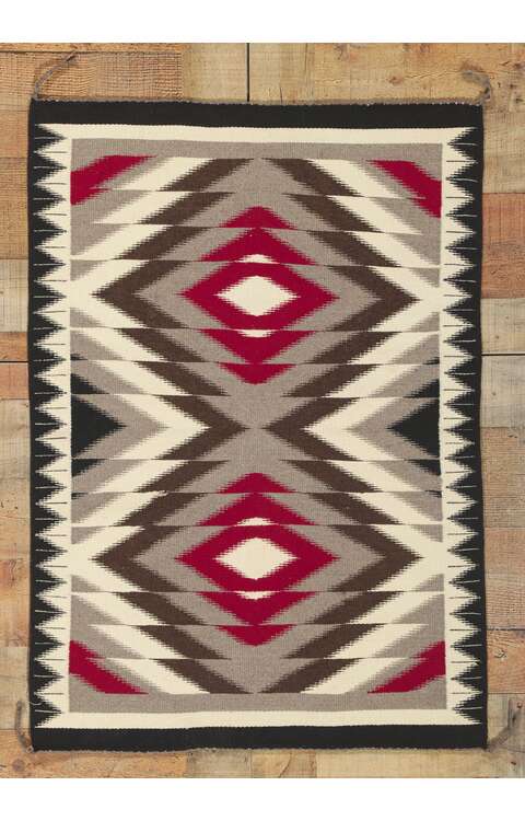 2 x 3 Vintage Navajo Eye Dazzler Rug 78424