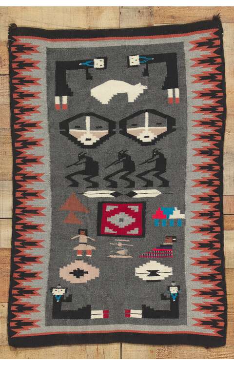 2 x 3 Vintage Navajo Kilim Rug 78425