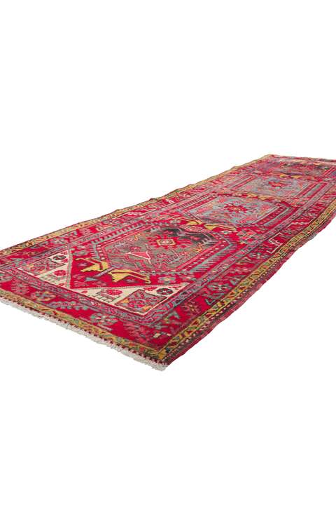 3 x 10 Antique Persian Heriz Runner 61223