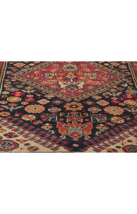 3 x 11 Antique Persian Shiraz Runner 78454
