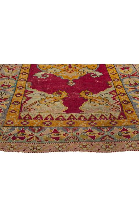 3 x 5 Antique Turkish Oushak Rug 78434