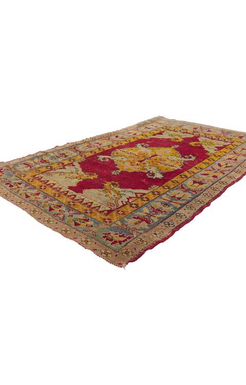 3 x 5 Antique Turkish Oushak Rug 78434