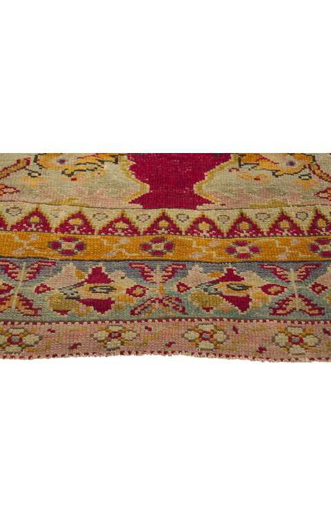 3 x 5 Antique Turkish Oushak Rug 78434