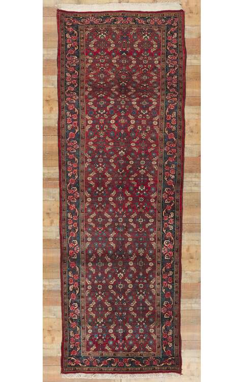 4 x 12 Antique Persian Bijar Runner 61175