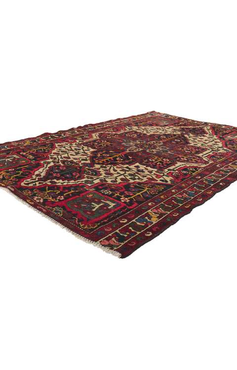 4 x 7 Antique Persian Bakhtiari Rug 61183