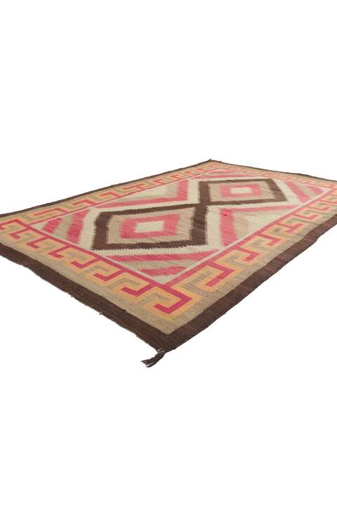 4 x 7 Vintage Navajo Eye Dazzler Rug 78430