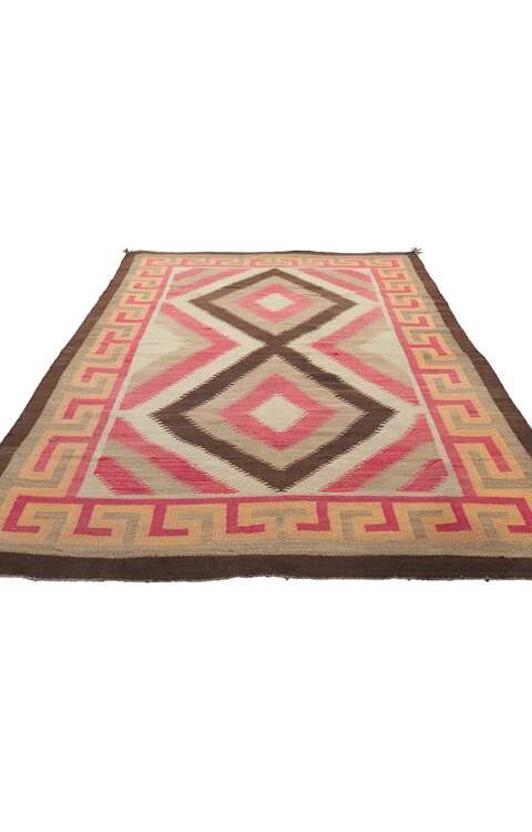 4 x 7 Vintage Navajo Eye Dazzler Rug 78430