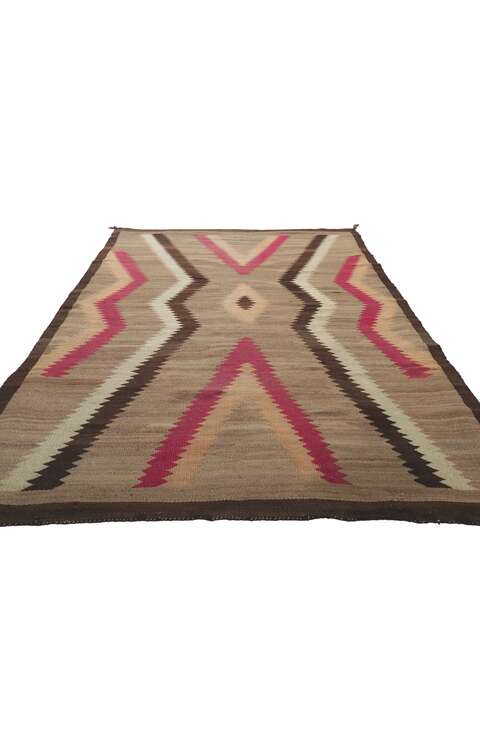 4 x 7 Vintage Navajo Ganado Rug 78431