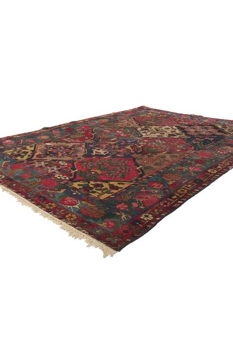 5 x 6 Antique Persian Bakhtiari Rug 78416