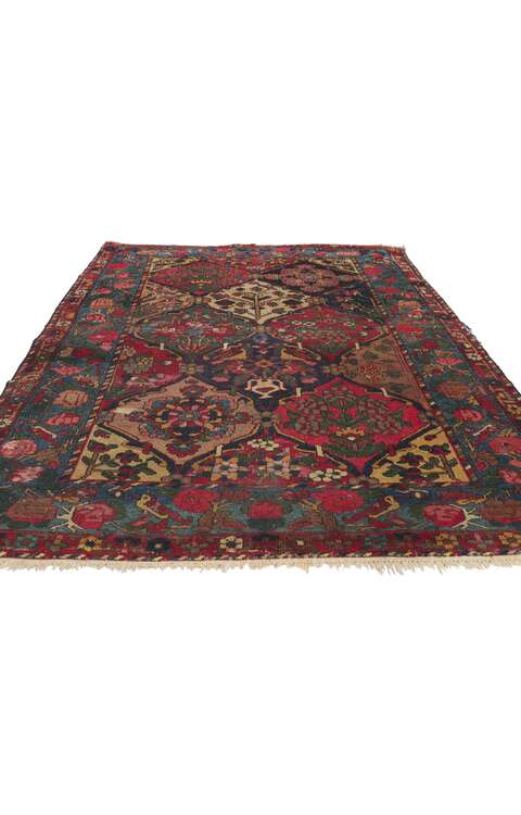 5 x 6 Antique Persian Bakhtiari Rug 78416