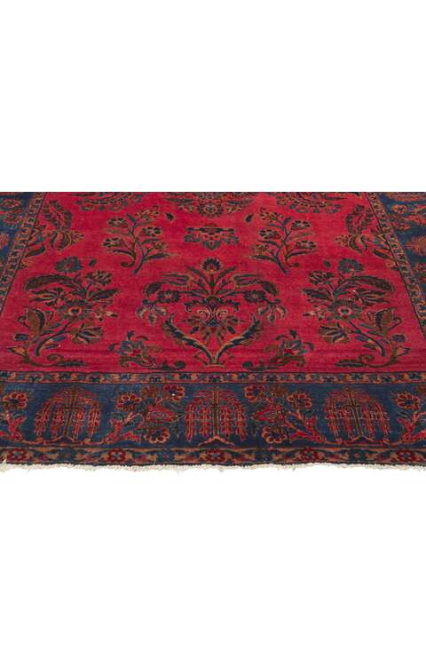 5 x 6 Antique Persian Mohajeran Sarouk Rug 78451