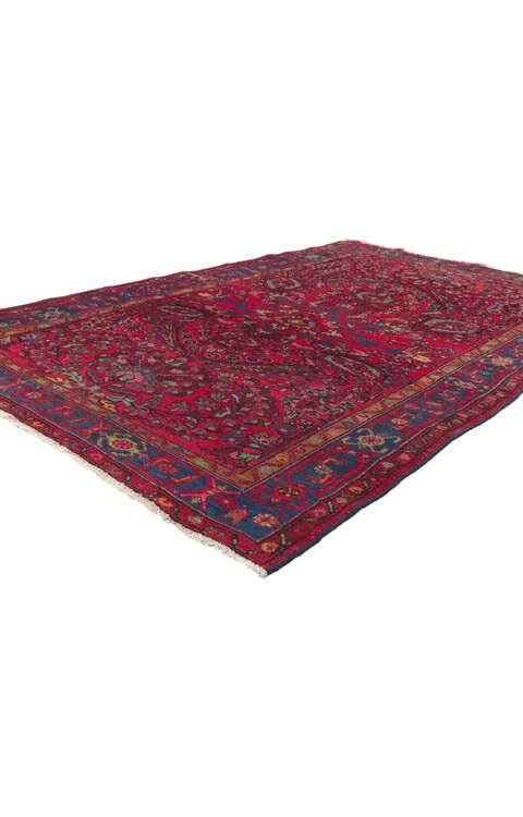 5 x 7 Antique Persian Hamadan Rug 78453