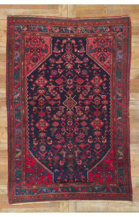 5 x 7 Antique Persian Malayer Rug 78420