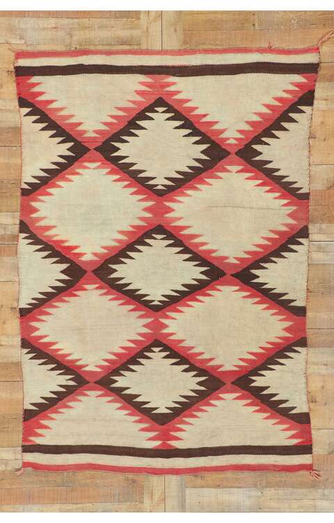 5 x 7 Vintage Navajo Eye Dazzler Rug 78429