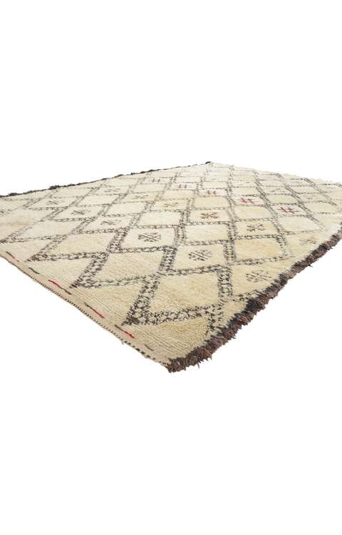 6 x 10 Vintage Moroccan Beni Ourain Rug 78413
