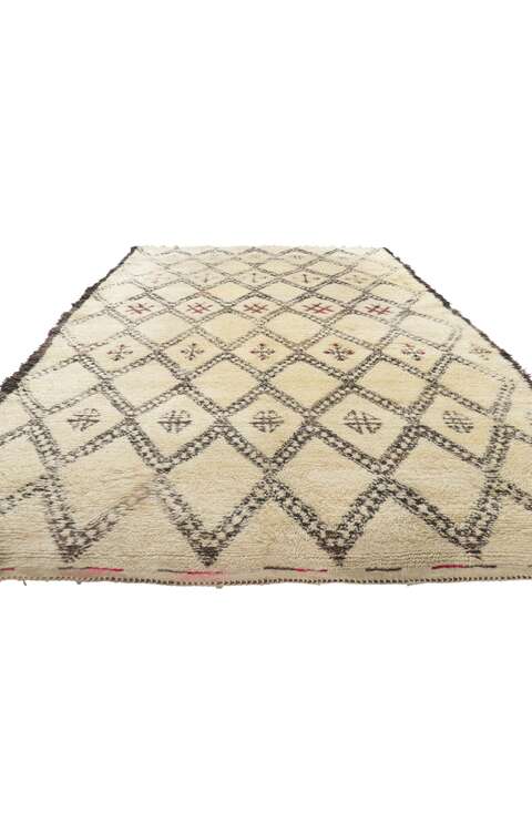 6 x 10 Vintage Moroccan Beni Ourain Rug 78413