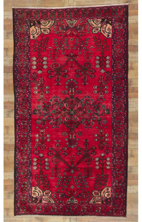 6 x 10 Vintage Persian Lilihan Rug 61176