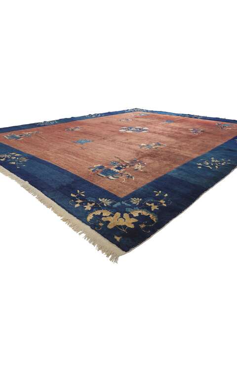 9 x 11 Antique Chinese Peking Rug 78422