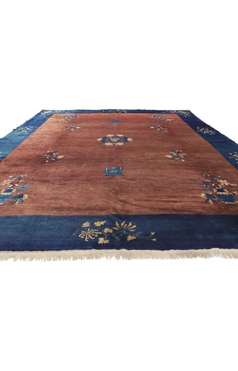 9 x 11 Antique Chinese Peking Rug 78422