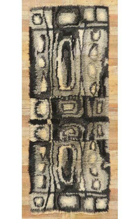3 x 9 Vintage Swedish Marks Rya Rug 78463