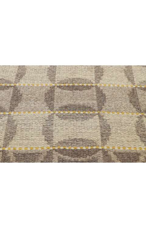 5 x 8 Vintage Swedish Kilim Rollakan Rug 78468