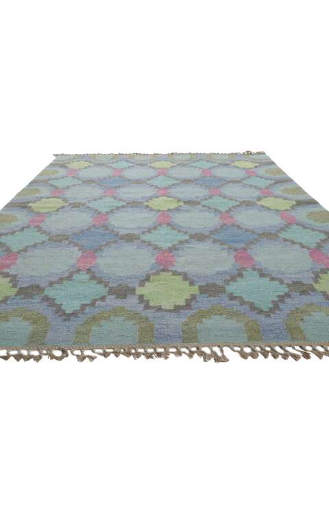 6 x 8 Vintage Swedish Kilim Rug Judith Johansson Rollakan 78470