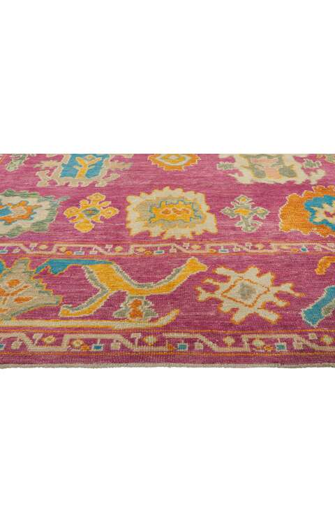 8 x 10 Colorful Turkish Oushak Rug 51891