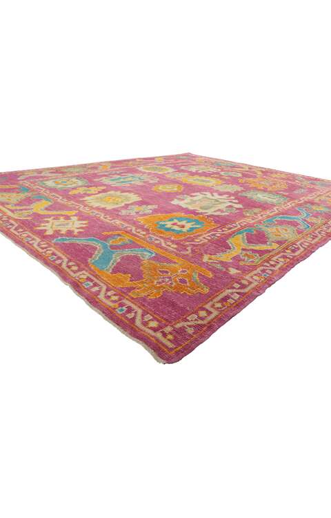 8 x 10 Colorful Turkish Oushak Rug 51891