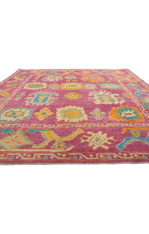 8 x 10 Colorful Turkish Oushak Rug 51891