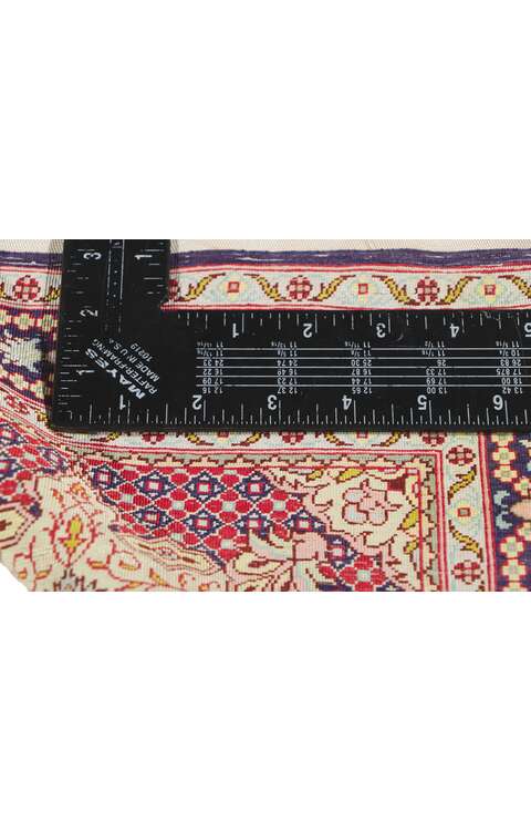 1 x 2 Vintage Turkish Silk Hereke Rug 78516