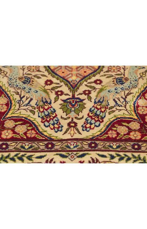 2 x 2 Vintage Turkish Silk Hereke Rug 78515