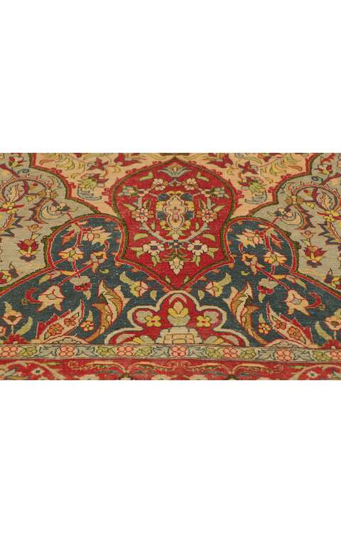 4 x 5 Vintage Turkish Silk Hereke Rug 78514
