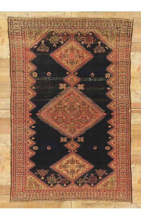 4 x 6 Antique Persian Malayer Rug 78518