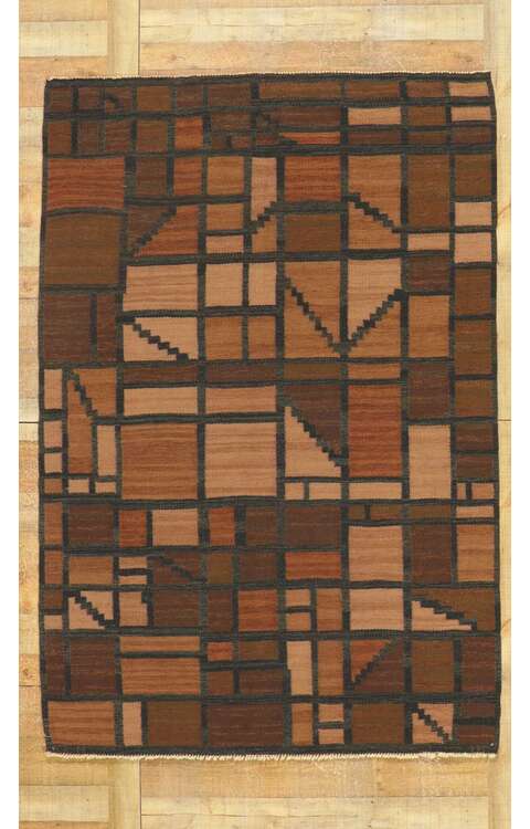5 x 7 Vintage Swedish Rug Irma Kronlund Rollakan 78485