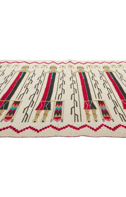 5 x 7 Vintage Yeibichai Navajo Rug 78502
