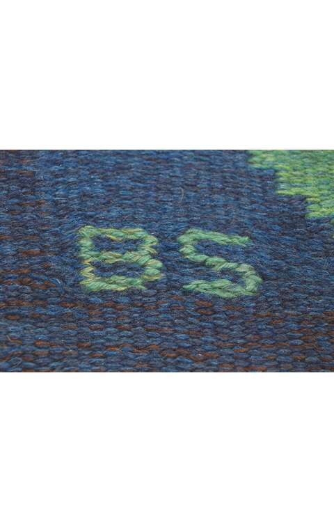 5 x 8 Vintage Swedish Kilim Rug Brita Svefors Rollakan 78493