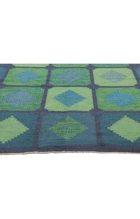 5 x 8 Vintage Swedish Kilim Rug Brita Svefors Rollakan 78493