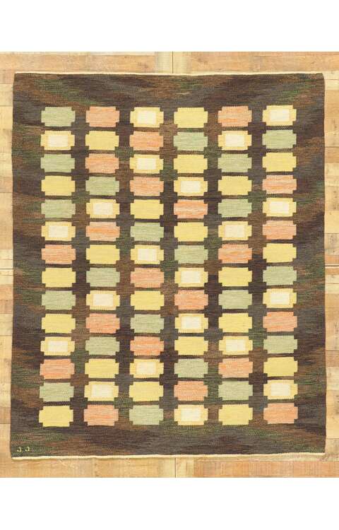 6 x 7 Vintage Swedish Rug Judith Johansson Rollakan 78492