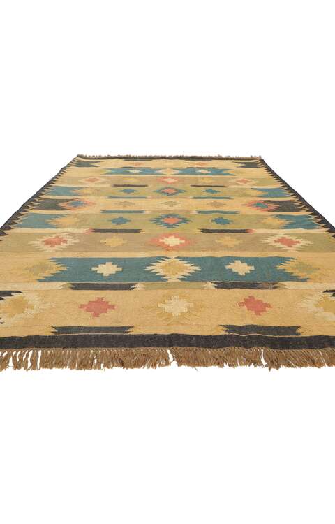 78114 Vintage Indian Kilim Rug 78114