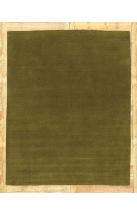 8 x 10 Moss Olive Green Modern Rug 30926