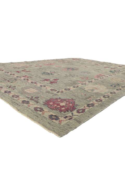 9 x 12 Colorful Turkish Oushak Rug 53863