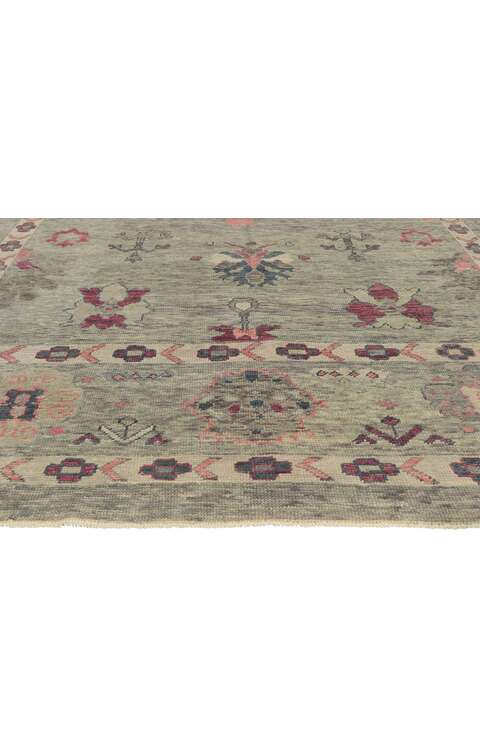 9 x 12 Colorful Turkish Oushak Rug 53863