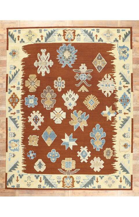 10 x 13 Oushak High-Low Rug 30892