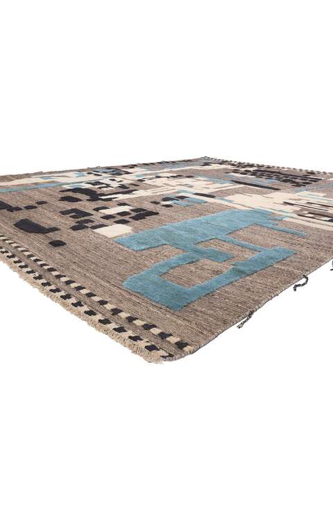 10 x 13 Modern Moroccan High-Low Rug 81007