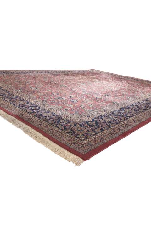 10 x 13 Vintage Indian Tabriz Rug 78543