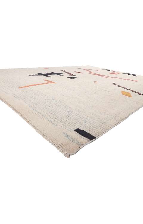 10 x 14 Modern Primitive Moroccan Rug 81012