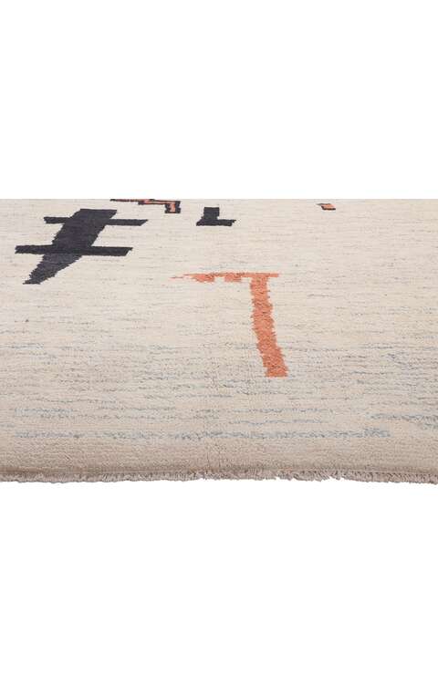 10 x 14 Modern Primitive Moroccan Rug 81012