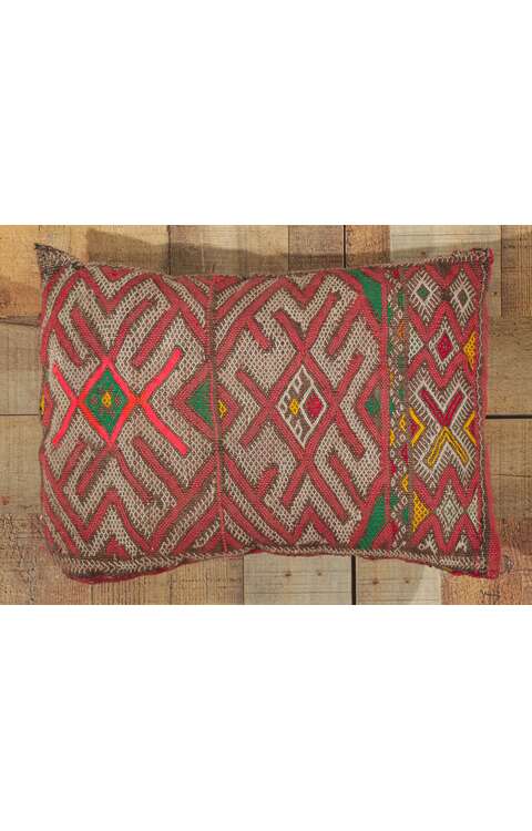 1 x 2 Vintage Zemmour Moroccan Rug Pillow 78446