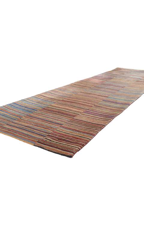 3 x 10 Colorful Striped Tibetan Runner Rug 78531